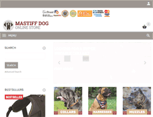 Tablet Screenshot of mastiff-dog-breed-store.com